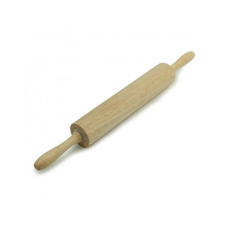 Скалка деревянная (S), длина 45.7cм х диам. 5 см, валик 25см RP-S