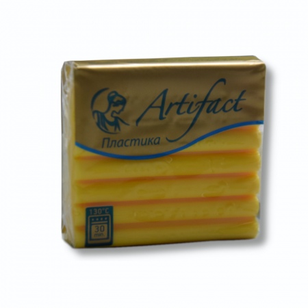 Пластика (пластилин отверждаемый) Брус 50 гр. шифон шафран 