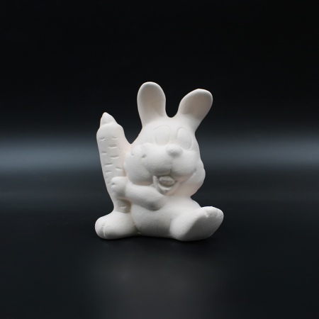 Форма «Скульптура кролик с морковкой»
