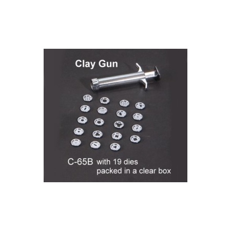 Шприц для выдавливания глины с насадками (19 шт) C-65B
