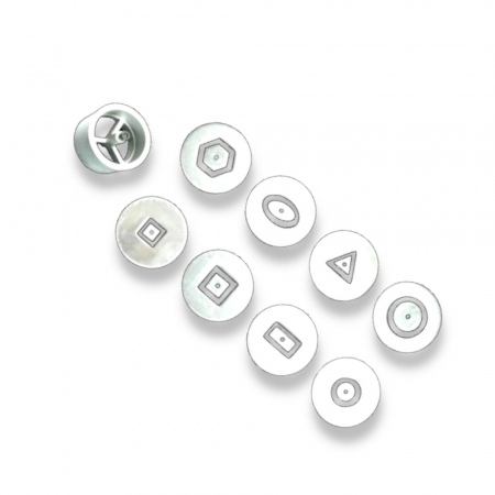 Набор алюм. насадок для ручного экструдера HEX-65, 10 шт/наб HEX-65-ACC-2