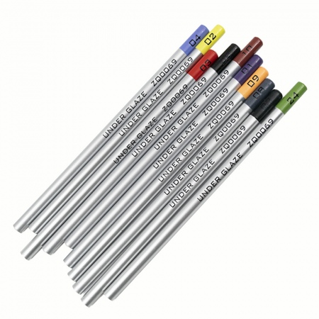 Набор подглазурных карандашей 10 шт (1100-1300°С)