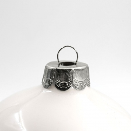 Колпачок (крепление) для новогоднего шара, серебряный