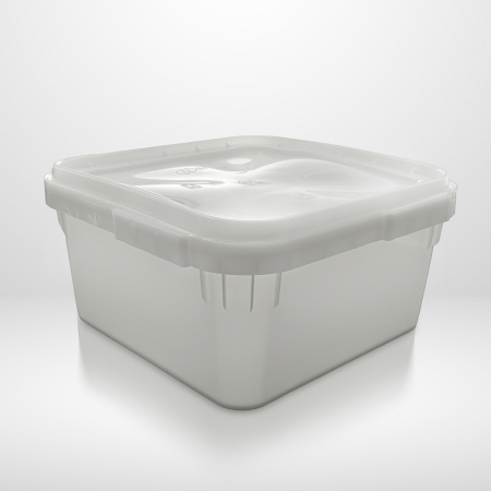 Куботейнер 12 л с крышкой 340х340х160 мм