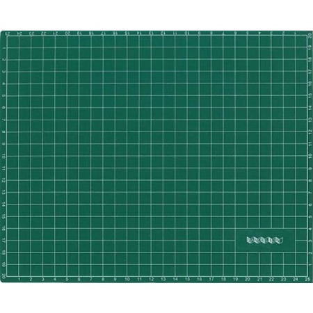 Коврик для резки зеленый 21х26см, толщина 2мм, DK35101 