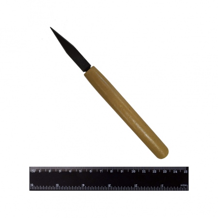 Нож скульптурный, односторонний, лезвие обоюдоострое 55 мм DK11229