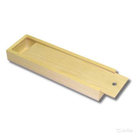 Пенал деревянный (вяз) для кистей, 38х10,5х3,5см, SFE0212 
